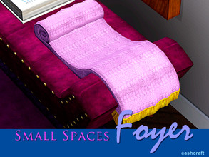Sims 3 — Small Spaces Foyer Throw by Cashcraft — It's a luxurious throw for the set's chaise lounge/loveseat. Created by