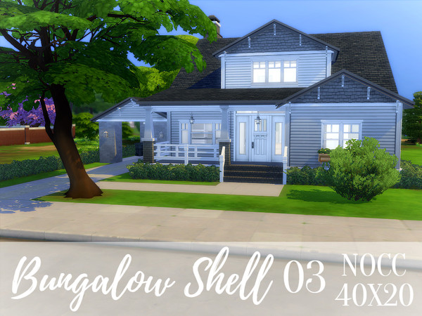 Sims 4 — Bungalow Shell 3 by deseraemb — This stunning home offers a lifestyle of comfort! FEATURES 3 large bedrooms