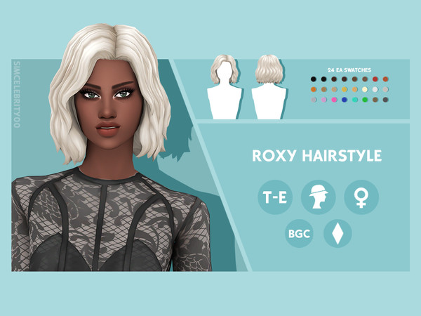 The Sims Resource - Roxy Hairstyle