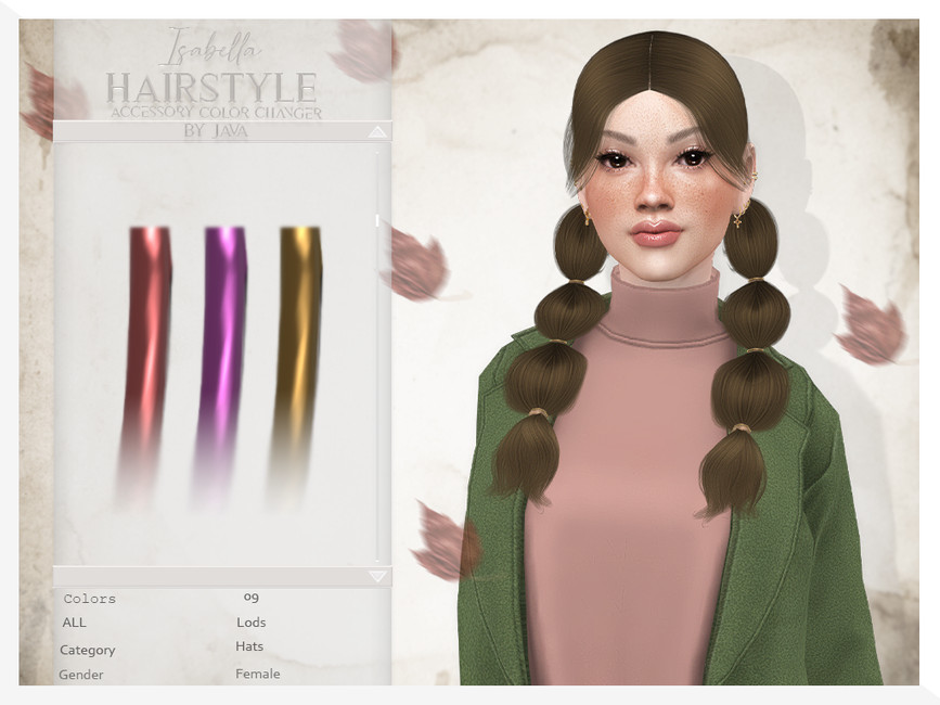 The Sims Resource Javasims Isbella Accessory Color Changer