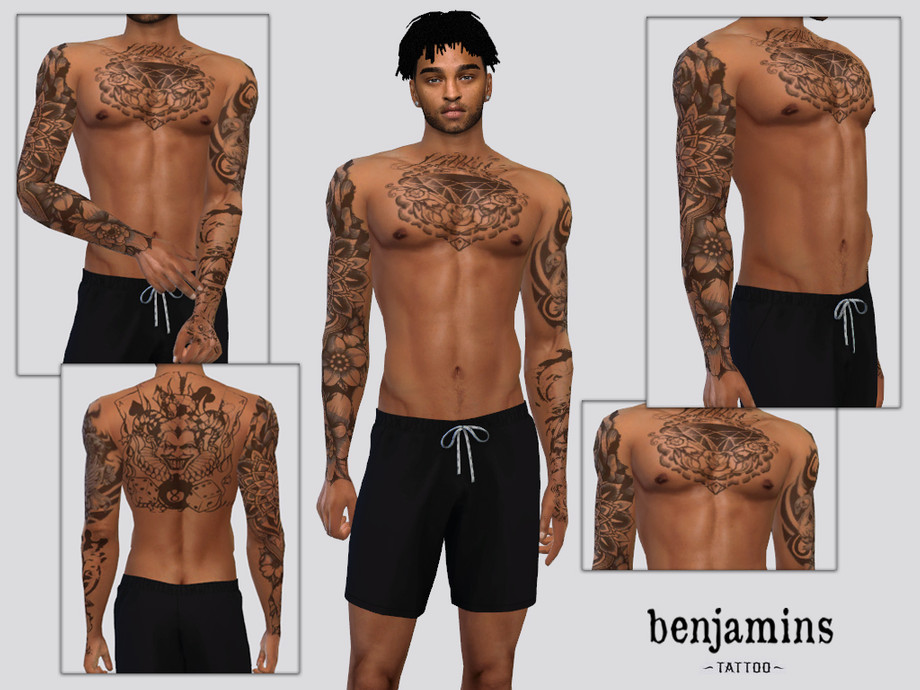 The Sims Resource  Damon Tattoo