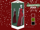 Sims 4 — Christmas Gowns by LadyBirdSimmer — Get your sims ready for Christmas parties with these nice Christmas gowns 