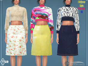 Sims 4 — Designer Mix/Match Outfits by Harmonia — New Mesh All Lods 3 different styles 9 Swatches Please do not use my