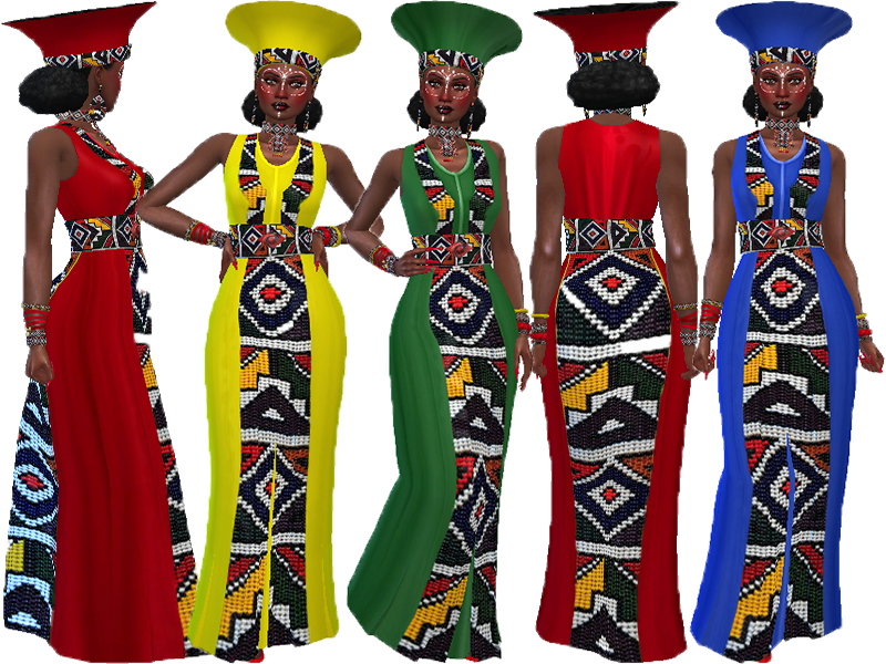 The Sims Resource Zulu Dress Long Recolor