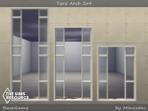 Sims 4 — Tara Arch 2x4 by Mincsims — for medium wall 8 swatches