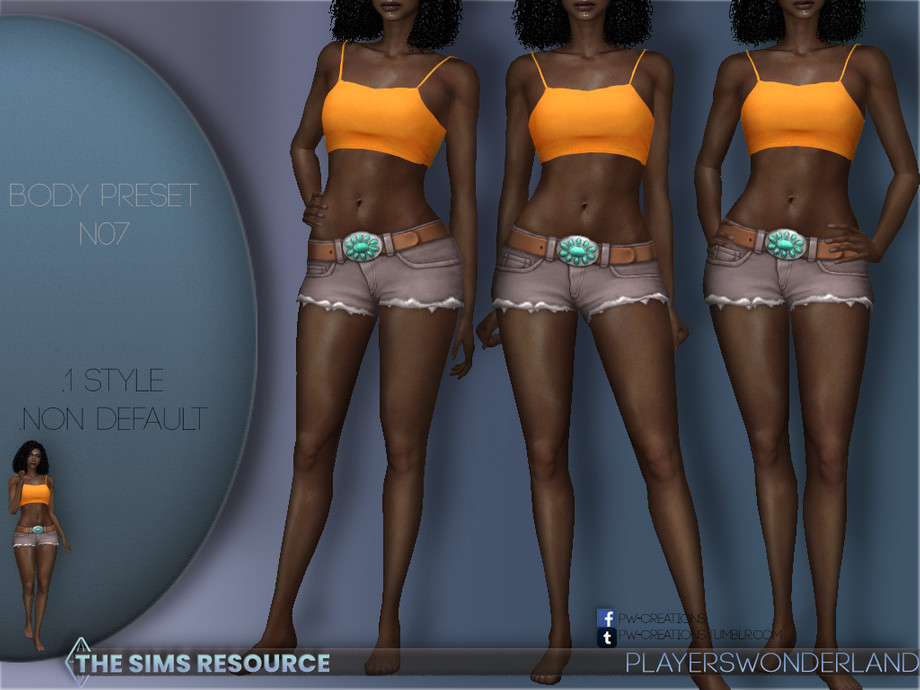 The Sims Resource - Body Preset N07