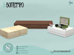 Sims 4 — Bontempo sectional table by SIMcredible! — by SIMcredibledesigns.com available at TSR 3 colors variations