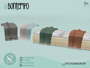 Sims 4 — Bontempo Blanket by SIMcredible! — by SIMcredibledesigns.com available at TSR 6 colors variations