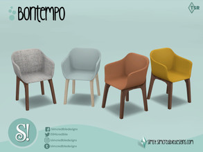 Sims 4 — Bontempo Dining chair by SIMcredible! — by SIMcredibledesigns.com available at TSR 8 colors variations