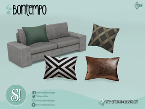 Sims 4 — Bontempo cushion by SIMcredible! — by SIMcredibledesigns.com available at TSR several colors and variations