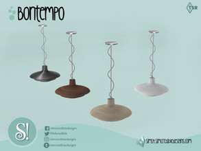 Sims 4 — Bontempo Ceiling lamp by SIMcredible! — by SIMcredibledesigns.com available at TSR 4 colors variations