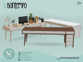 Sims 4 — Bontempo Table by SIMcredible! — by SIMcredibledesigns.com available at TSR 4 colors variations