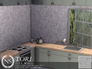 Sims 4 — Tori Tile Wall by networksims — A shiny tile wall.