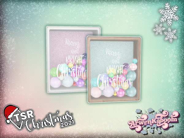 Sims 4 — TSR Christmas 2021 Colorful Christmas Deco - Ornament Box by ArwenKaboom — Base game Colorful Christmas clutter