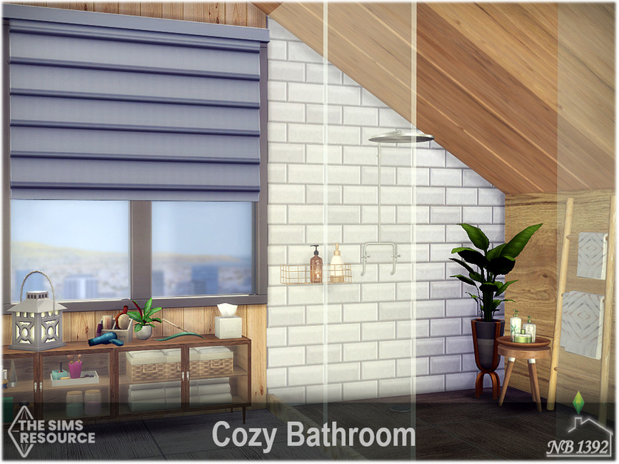 The Sims Resource Cozy Bathroom (CC only TSR)