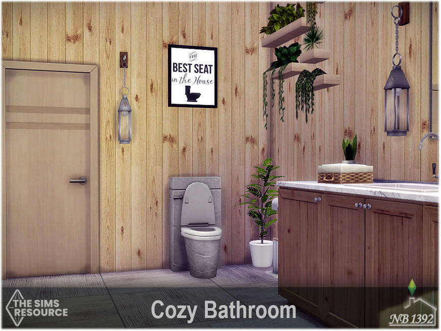 The Sims Resource Cozy Bathroom (CC only TSR)