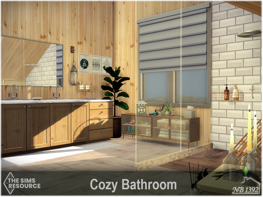 The Sims Resource Cozy Bathroom (CC only TSR)