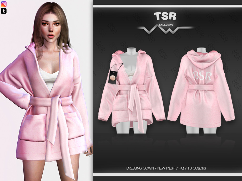 The Sims Resource - DRESSING GOWN BD586