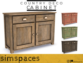 Sims 4 — TSR 2021 Christmas Collection - Country Deco - cabinet by simspaces — Part of the Country Deco collection: I