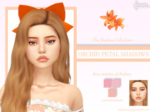 Sims 4 — Orchid Petal Shadows by LadySimmer94 — PLEASE READ CREATOR NOTES BEFORE COMMENTING BGC 3 swatches Custom