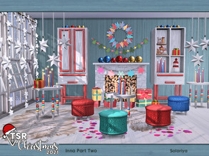 Sims 4 — TSR Christmas 2021. Inna Part Two by soloriya — Living room for colorful Christmas holidays. Includes 9 objects: