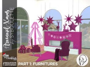 Sims 4 — TSR Christmas 2021 - Arcenciel Xmas - Part 1: Furnitures by Syboubou — This is a special christmas set for