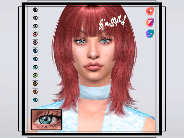 Sims 4 — CLEAR EYES by Smollykif — - Eyes are suitable for women - 12 different color shades - Please do not upload my