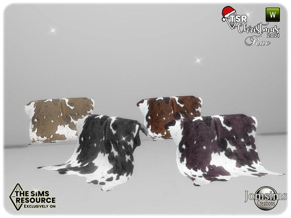 Sims 4 — TSR 2021 Christmas Collection country rae faux skin for sofa by jomsims — TSR 2021 Christmas Collection country