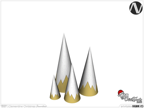 Sims 4 — TSR Christmas 2021 | Clementine Decor Quad Christmas Trees by ArtVitalex — Christmas Collection | All rights