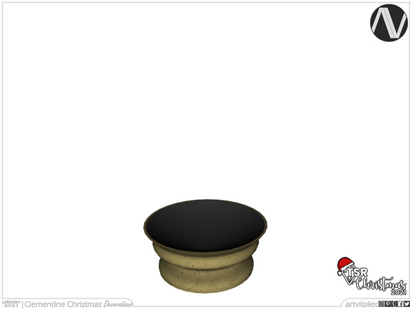 Sims 4 — TSR Christmas 2021 | Clementine Bowl by ArtVitalex — Christmas Collection | All rights reserved | Belong to 2021