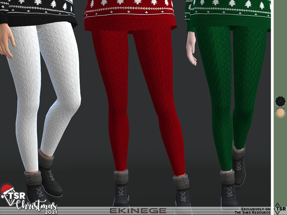 The Sims Resource - TSR Christmas 2021 - Wool Cashmere Leggings