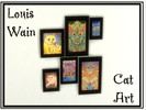 Sims 4 — Louis Wain Cat Art - Cluster of Paintings by kioko_koffin — Louis Wain is one of my favorite artists. Here are