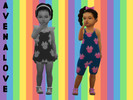 Sims 4 — Lena's Romper by avenalove2 — Matching rompers for twins this is Lena's Romper
