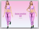 Sims 4 — dance practice set by tintin93 — You can use this outfit when you practice dancing 