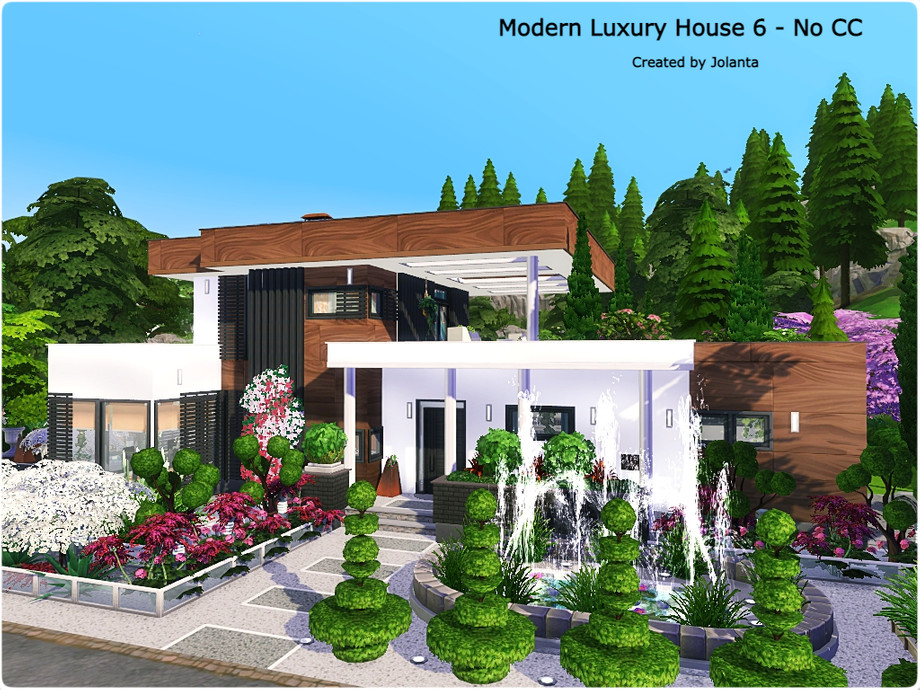 The Sims Resource | Modern Luxury House 6 - No CC