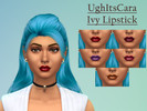 Sims 4 — Ivy Lipstick by Ughitscara — -5 Shades -Female, Male -Teen-Elder -All occult categories enabled -Compatible w/