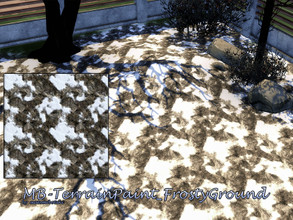 Sims 4 — Terrain Paint Frosty Ground by matomibotaki — MB-TerrainPaint_FrostyGround Frozen ground with some snow in