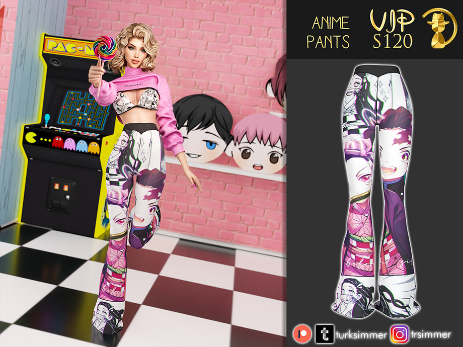 The Sims Resource - [PATREON] (Early Access) Anime Pants S120