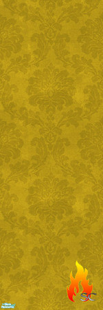 Sims 2 — Yellow Damask Wall by scfiregirl25 — There are 10 walls in this set.