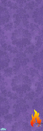Sims 2 — Violet Damask Wall by scfiregirl25 — There are 10 walls in this set.