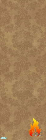 Sims 2 — Brown Damask Wall by scfiregirl25 — There are 10 walls in this set.