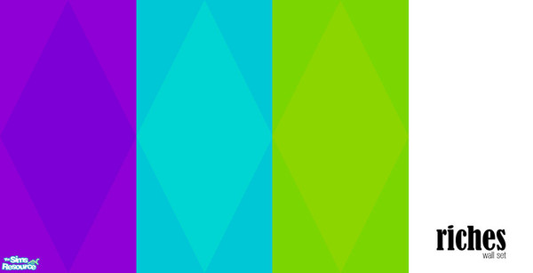 Sims 2 — Riches - Wall Set by ShazaamOnatopp — The modern touch.