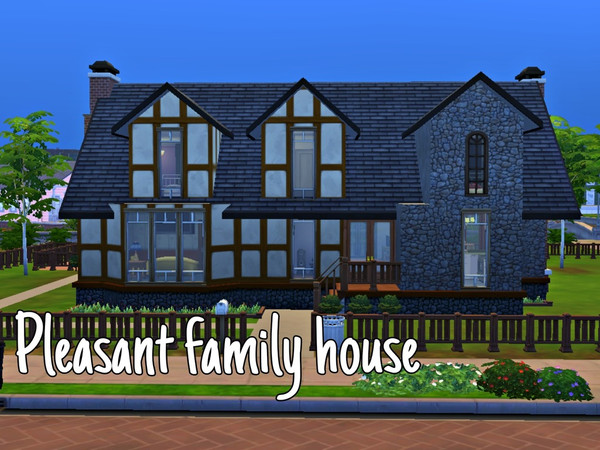 Sims 4 —  Pleasant family house by Swons_and_SharkS_privat_page —  Pleasant family decided to reproduce their house from