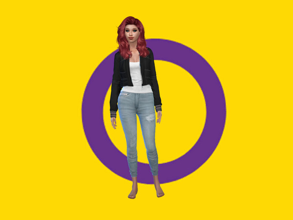 Sims 4 — Intersex Pride Flag CAS Background by BribedParrot — Intersex Pride Flag CAS Background For people who were born