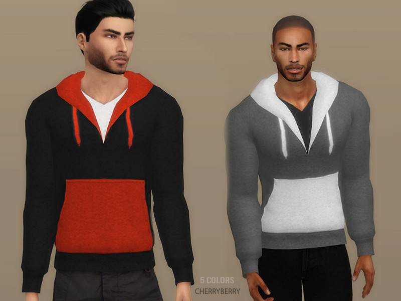 Sims 4 The Sims Resource | Leo - Men's Hoodie by TSR Creator