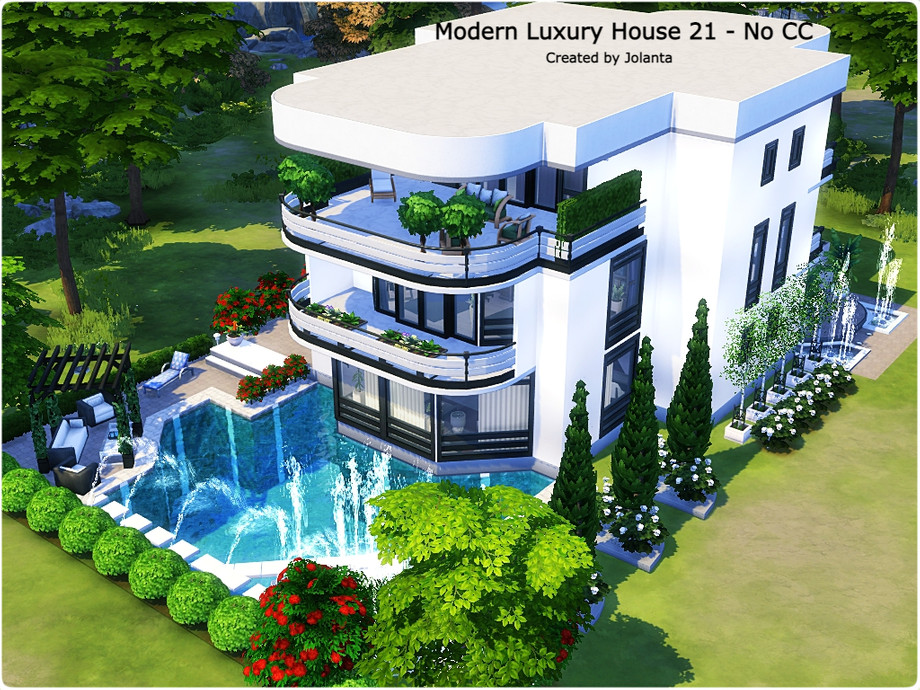 The Sims Resource | Modern Luxury House 21 - No CC