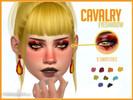 Sims 4 — CAVALRY Eyeshadow by rowedon — 9 swatches, sliders available. Some swatches may look a little off with some