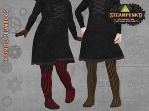 Sims 4 — SteamPunked - IP Toddler Stripy Tights by InfinitePlumbobs — Steam Punked Stripy Tights for Toddlers - 6