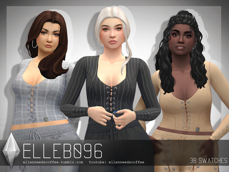 Sims 4 The Sims Resource | Eyelets Top (base Game) by TSR Creator