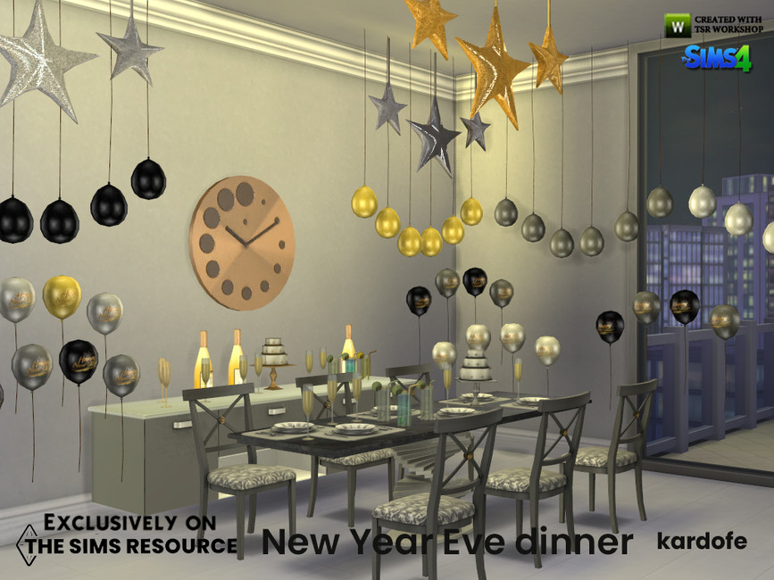 The Sims Resource - New Year Eve dinner
